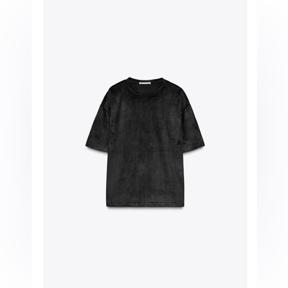 NWOT ZARA Faux Suede Top